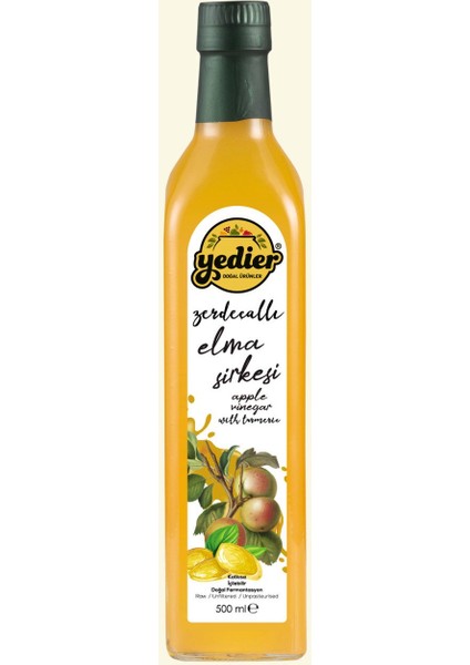 Zerdeçallı Elma Sirkesi 500 ml