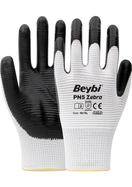 Pn5 Zebra Beyaz 10 Beden 12 Çift