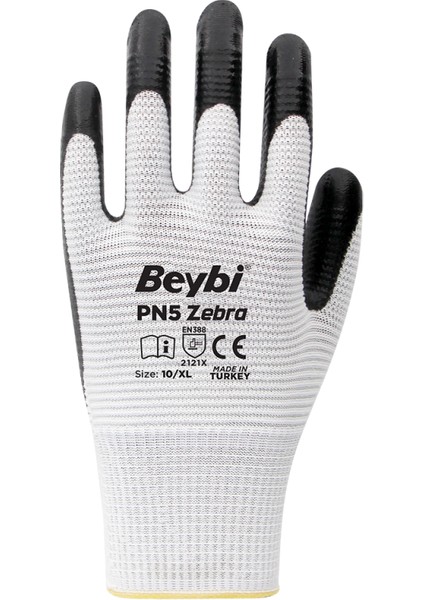 Pn5 Zebra Beyaz 10 Beden 12 Çift
