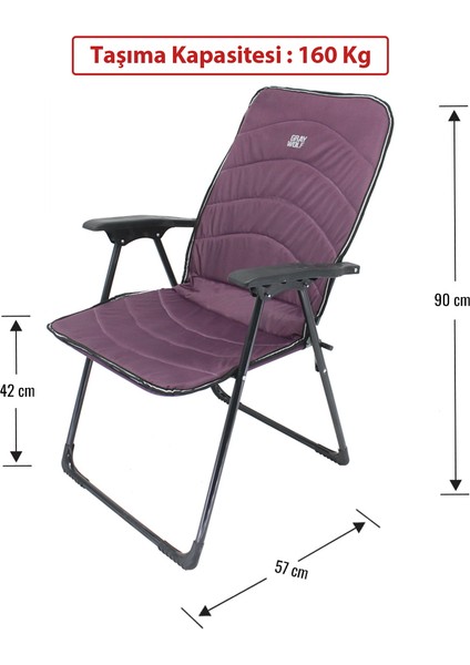 Quatro Katlanır Kamp Sandalyesi - Balıkçı Sandalyesi (Vişne) modelleri