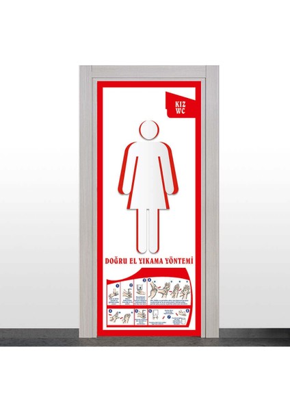 Kız Wc Kapı Giydirme