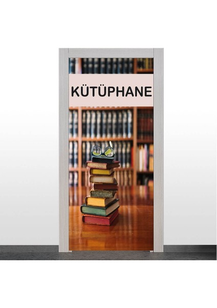 Kütüphane Kapı Giydirme