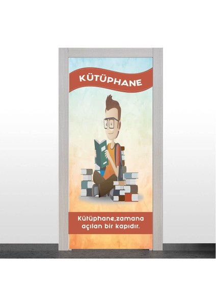Kütüphane Kapı Giydirme