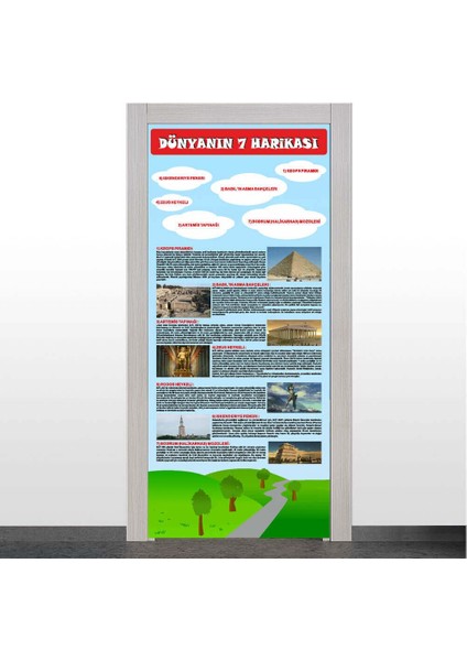 Dünyanın 7 Harikası Kapı Giydirme