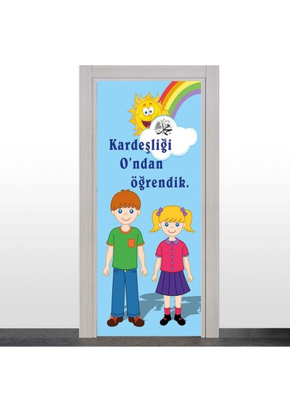 Kardeşlik Temalı Kapı Giydirme