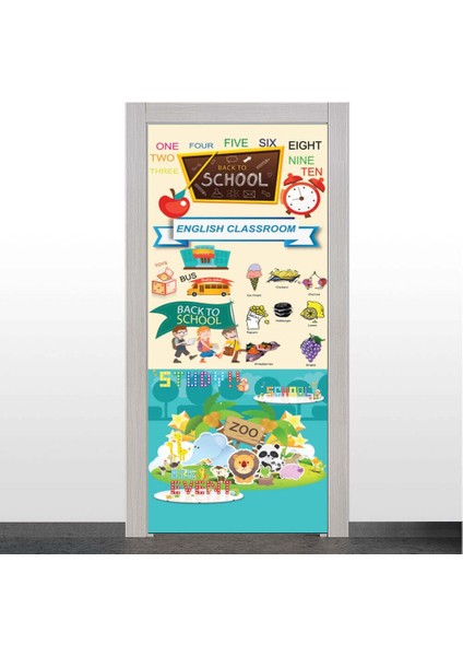 Ingilizce Sınıfı Kapı Giydirme