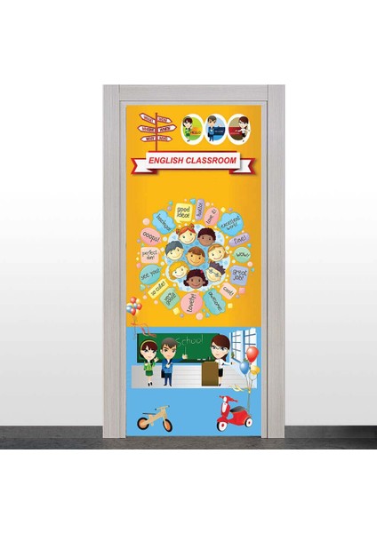 Ingilizce Sınıfı Kapı Giydirme