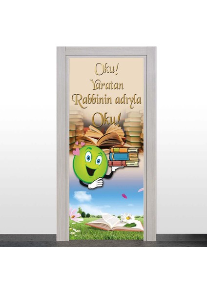 Okuma Temalı Kapı Giydirme