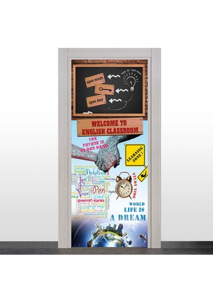 Ingilizce Sınıfı Kapı Giydirme