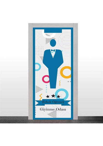 Erkek Öğrenci Giyinme Odası Kapı Giydirme