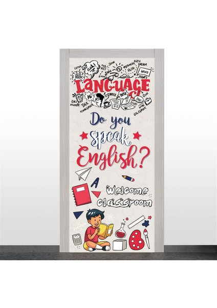 Ingilizce Welcome Classroom Kapı Giydirme