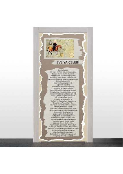 Türk Büyükleri Kapı Giydirme (Evliya Çelebi)