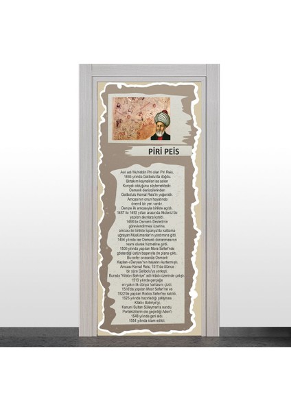 Türk Büyükleri Kapı Giydirme (Piri Reis)