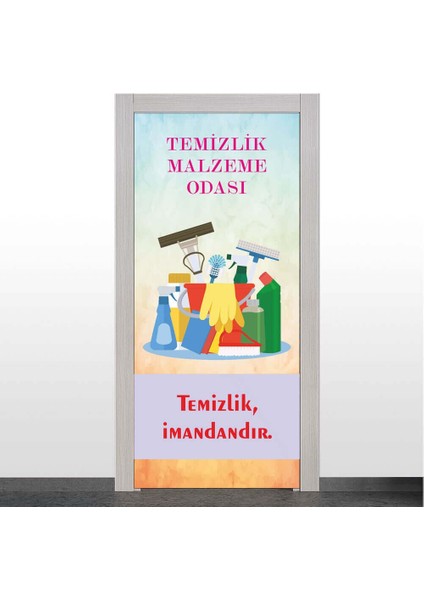 Temizlik Malzeme Odası Kapı Giydirme