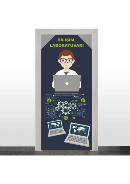 Bilişim Laboratuvarı Kapı Giydirme