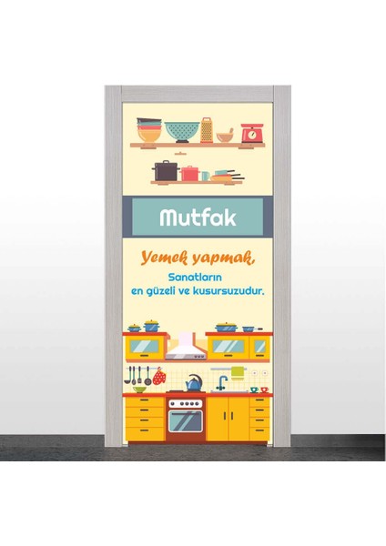 Yemek Yapmak Sanattır ( Mutfak Kapı Giydirme )