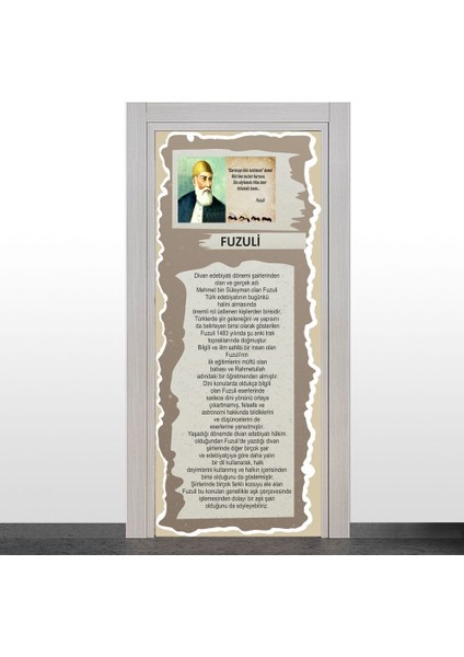Türk Büyükleri Kapı Giydirme (Fuzuli)