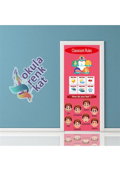 Ingilizce Sınıfı Kapı Giydirme