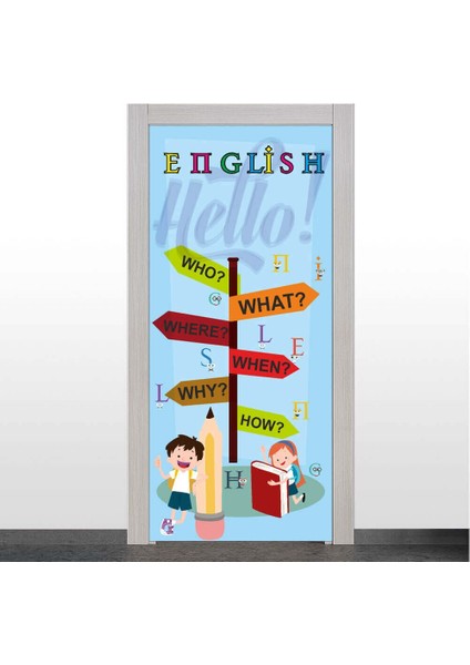 Ingilizce Sınıfı Kapı Giydirme