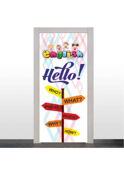 Ingilizce Sınıfı Kapı Giydirme