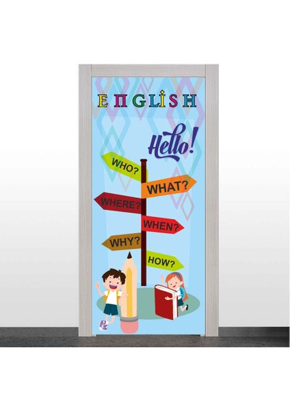 Ingilizce Sınıfı Kapı Giydirme