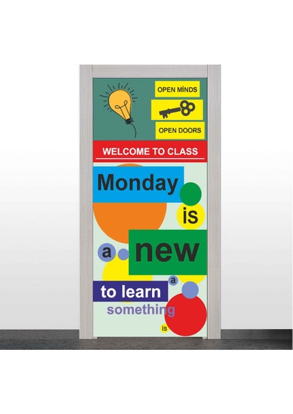 Ingilizce Sınıfı Kapı Giydirme