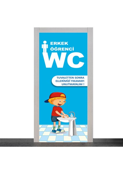 Tuvalet Kapı Giydirme / Erkek Öğrenci