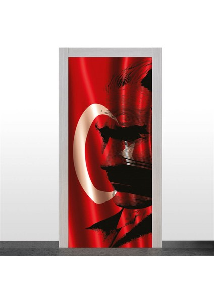 Atatürk ve Bayrak Kapı Giydirme