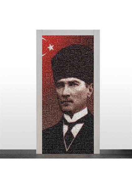 Atatürk ve Bayrak Kapı Giydirme