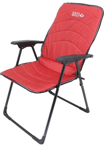 Quatro Katlanır Kamp Sandalyesi - Balıkçı Sandalyesi (Kırmızı)
