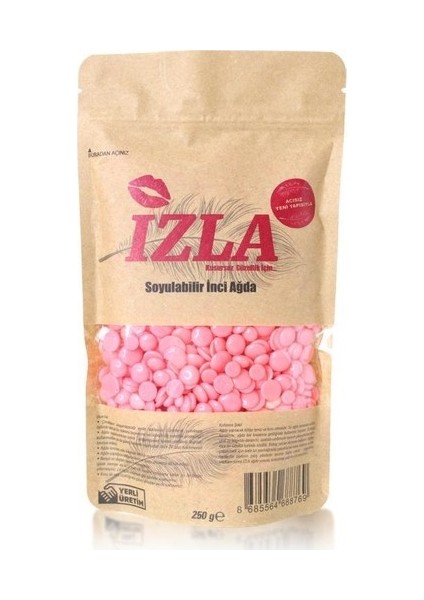 Izla Sir Ağda Makinesi + Boncuk Ağda 250 gr + Spatula 5 Adet - 3'lü Ağda Set