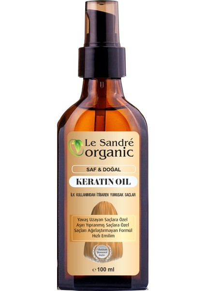 Aşırı Yıpranmış Saçlar Için Keratin Bakım Yağı 100 ml