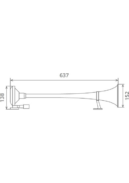 24V Gemi Kornası Marin Korna ( Yat, Tekne, Kotra,tır, Ağır Vasıta ) 82MH EAN-8698520201377