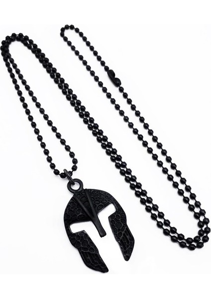 Siyah Renk Gladyatör Miğfer Erkek Kolye fiyatları