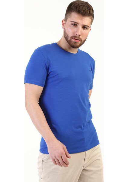 Yuvarlak Yaka Kısa Kol T-Shirt -Sax modelleri