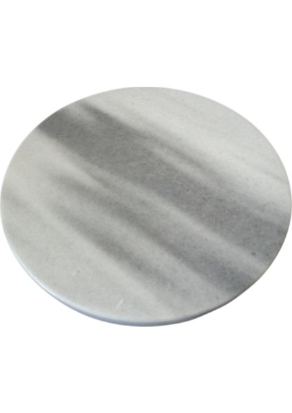 Doğal Mermer Marble Grey Servis Tabağı