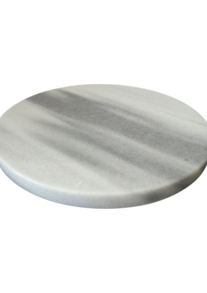 Doğal Mermer Marble Grey Servis Tabağı