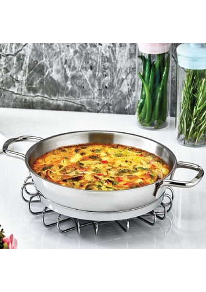 Paslanmaz Çelik Italyan Omlet Sahan 16 cm