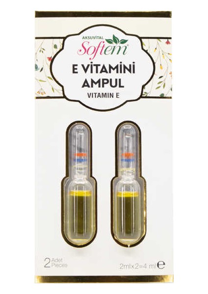 Aksu Vital E Vitamini Cilt ve Saç Bakım Yağı Vitamin E 2 Adet x 2 ml