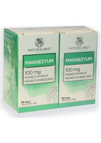 Magnezyum 100MG 60 Tablet