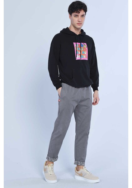 Ecko Unltd Henley Siyah Erkek Kapüşonlu Hoodie