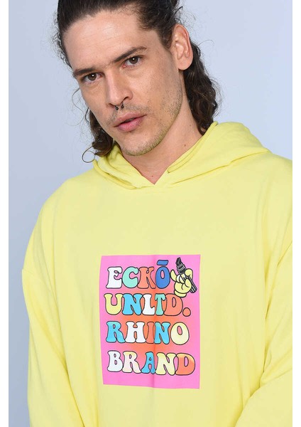 Ecko Unltd Henley Sarı Erkek Kapüşonlu Hoodie modelleri