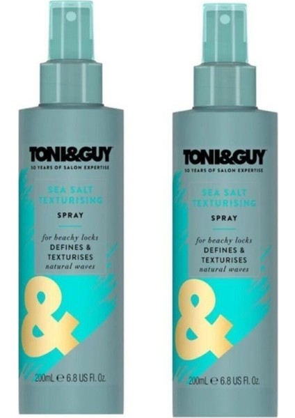 Toni Guy Deniz Tuzu Etkili Saç Spreyi 200 ml x 2 Adet