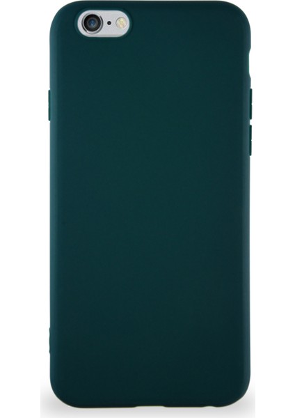 Apple iPhone 6s Kılıf Soft Premier Renkli Silikon Kapak - Yeşil