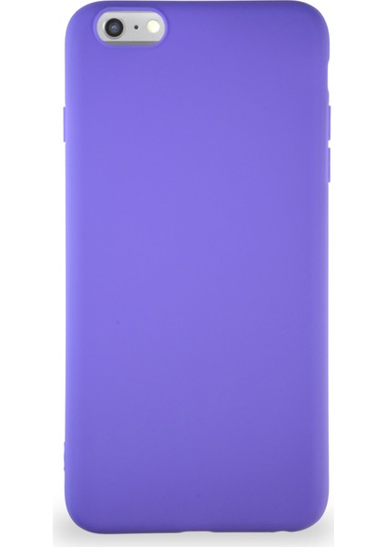 Apple iPhone 6 Plus Kılıf Soft Premier Renkli Silikon Kapak - Mor