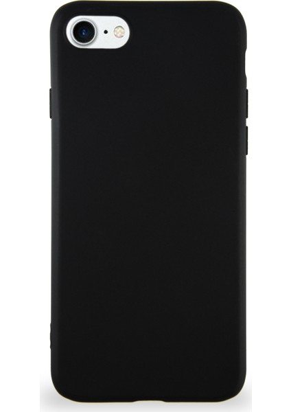 Apple iPhone 7 Kılıf Soft Premier Renkli Silikon Kapak - Siyah