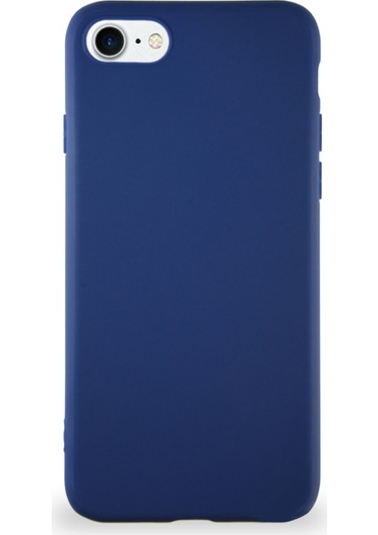Apple iPhone 7 Kılıf Soft Premier Renkli Silikon Kapak - Lacivert