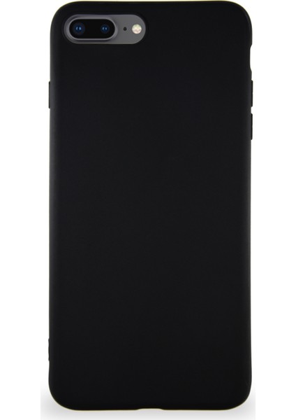 Apple iPhone 7 Plus Kılıf Soft Premier Renkli Silikon Kapak - Siyah