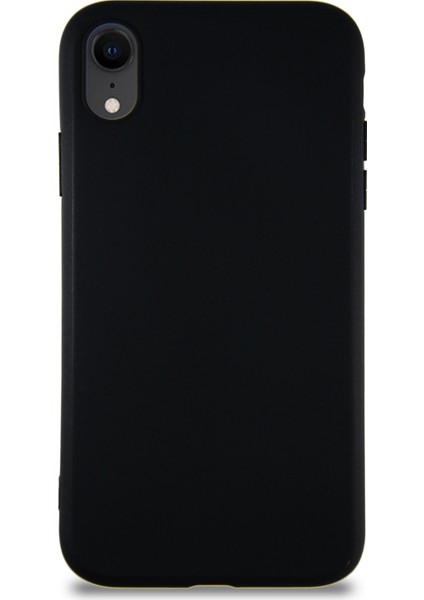 Apple iPhone Xr Kılıf Soft Premier Renkli Silikon Kapak - Siyah