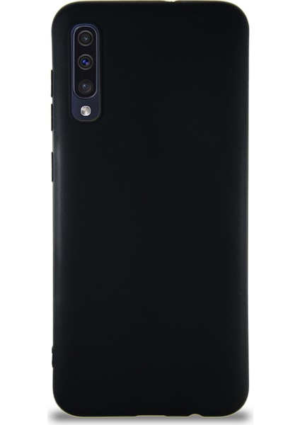 Samsung Galaxy A50 ile Uyumlu Kılıf Soft Premier Renkli Silikon ile Uyumlu Kapak - Siyah